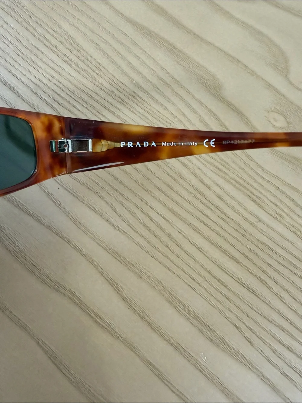 Prada VPR18H Tortoiseshell Sunglasses with Crystal Flower